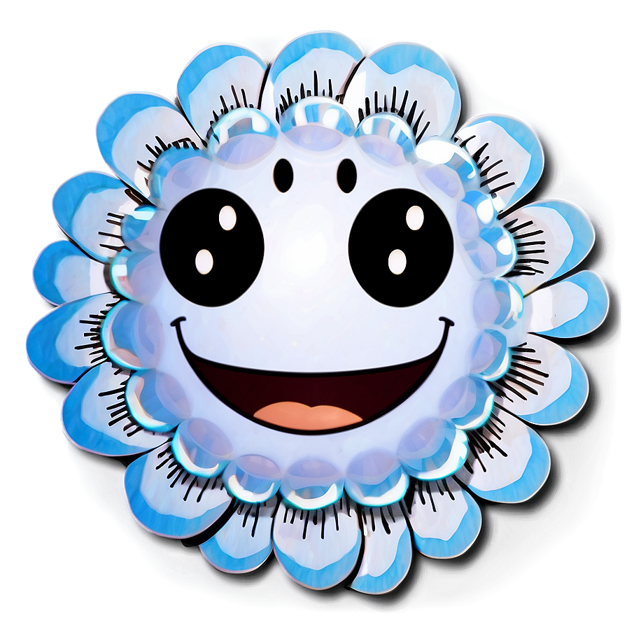 Murakami Flower With Faces Png Flg74