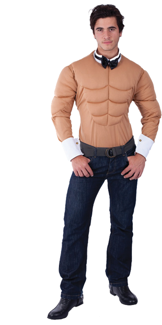 Muscle Costume Man Posing