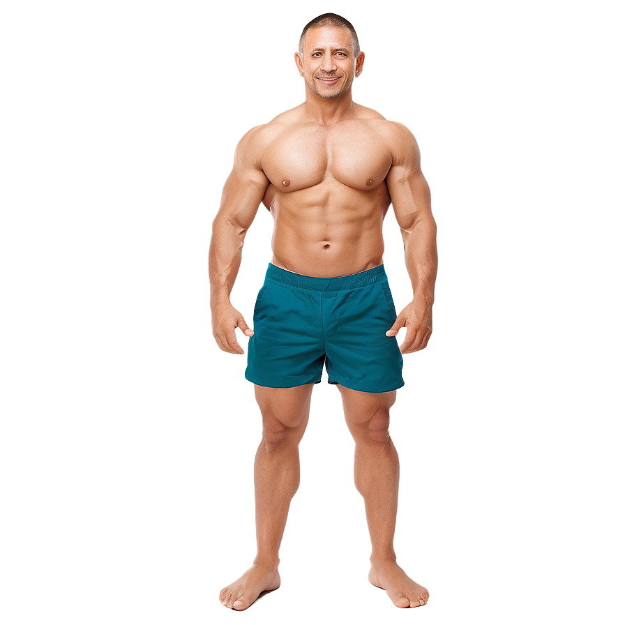 Muscle Man In Shorts Png 3