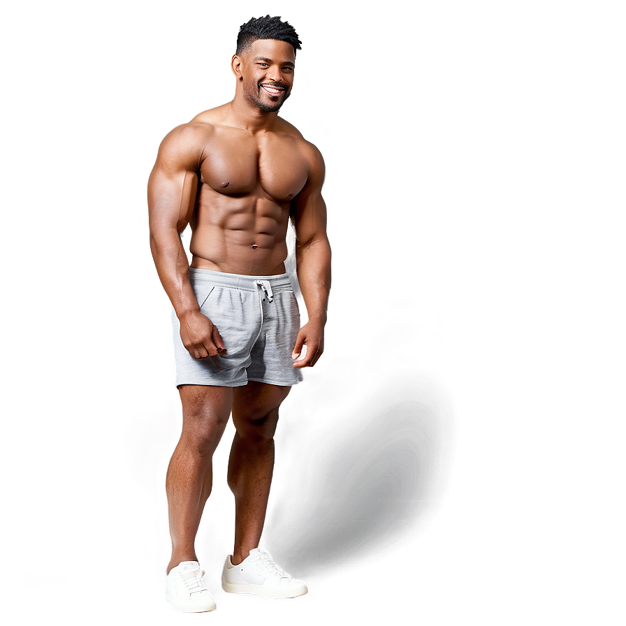 Muscle Man In Shorts Png Vnl43