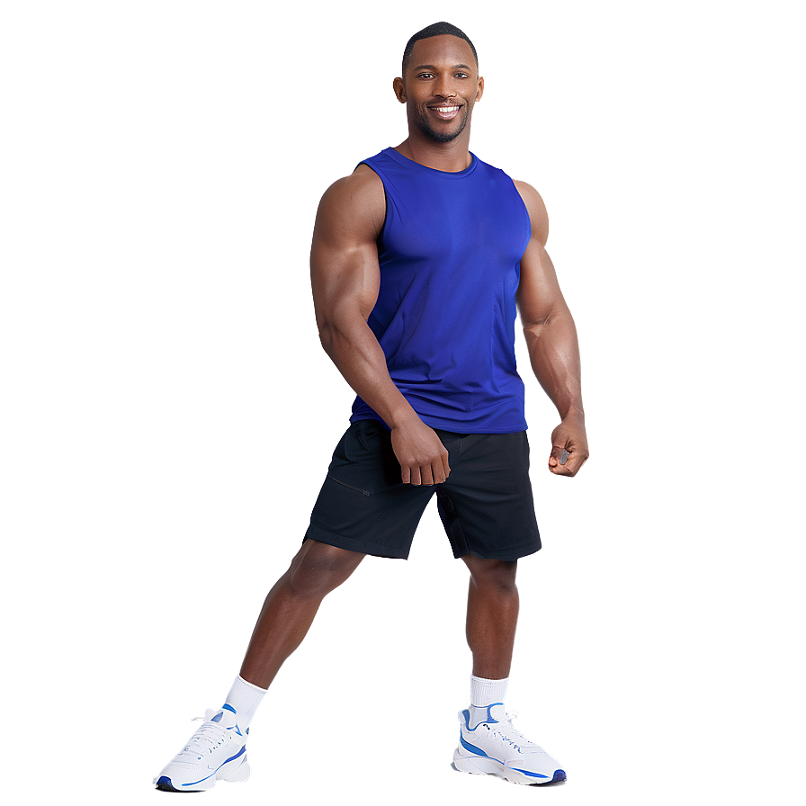 Muscle Man In Sports Gear Png Pre95