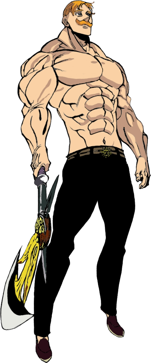 Muscular Animated Characterwith Axe