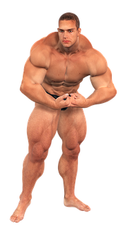 Muscular Man Pose