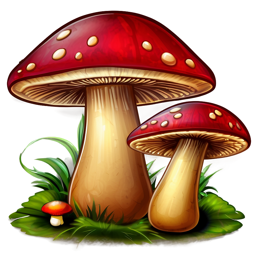 Mushroom Cartoon Art Png Yaj