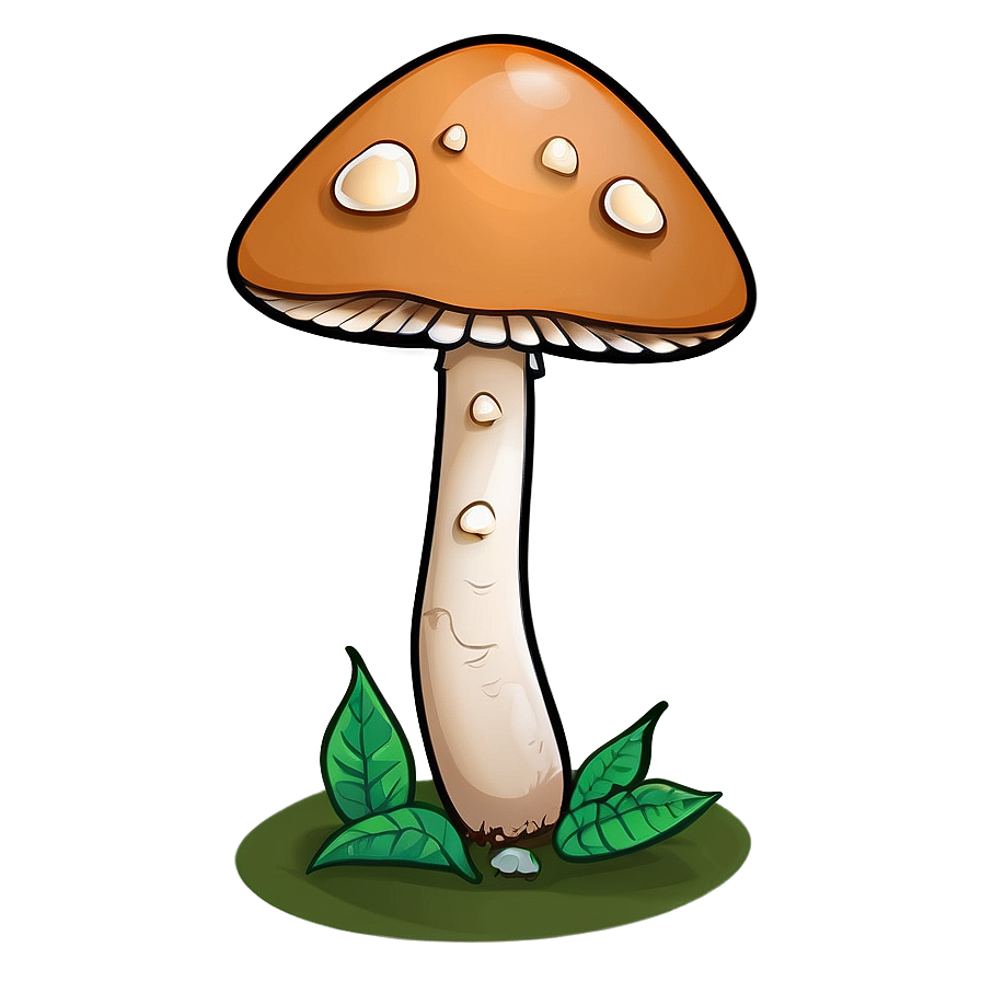 Mushroom Cartoon Outline Png Byu64