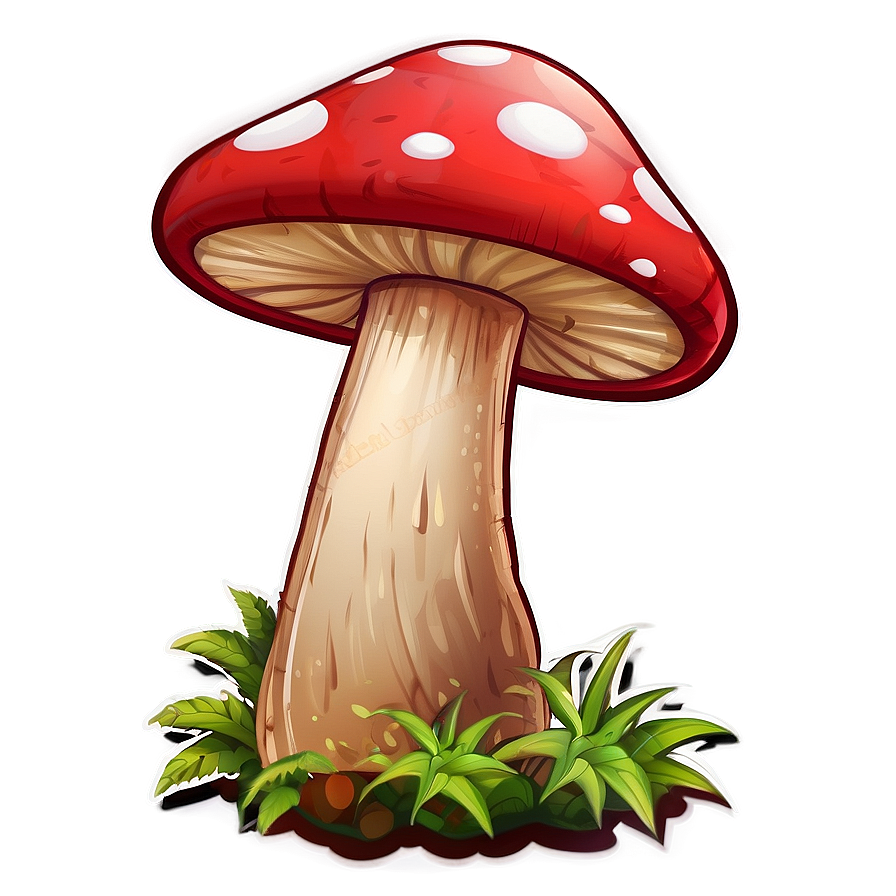 Mushroom Cartoon Sticker Png Wfo28