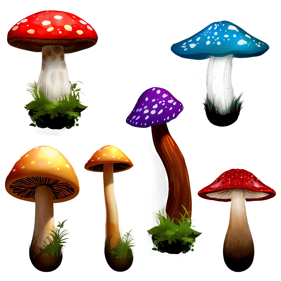 Mushroom Collection Png Dpr53