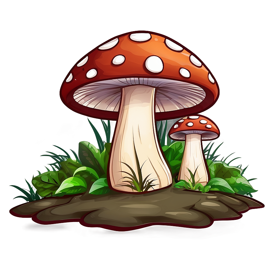 Mushroom Forest Cartoon Png Eqf