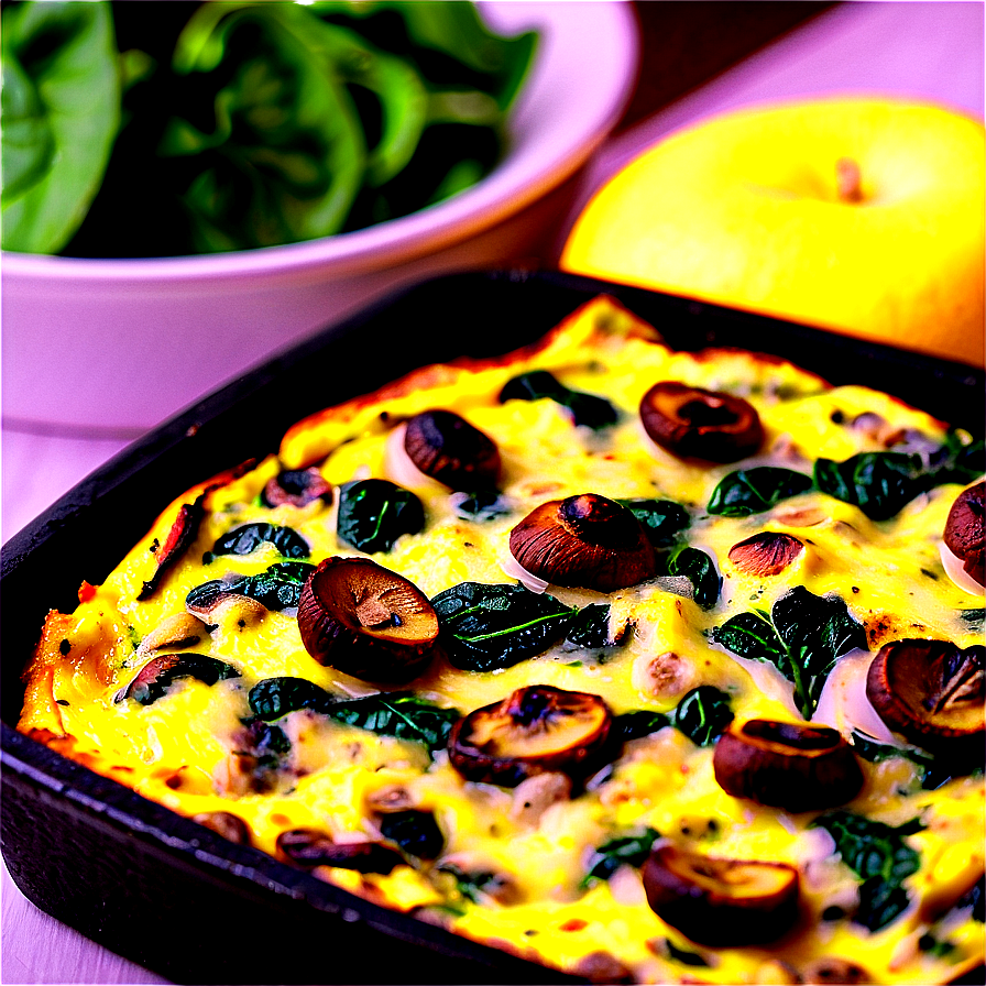 Mushroom Spinach Frittata Png Quj