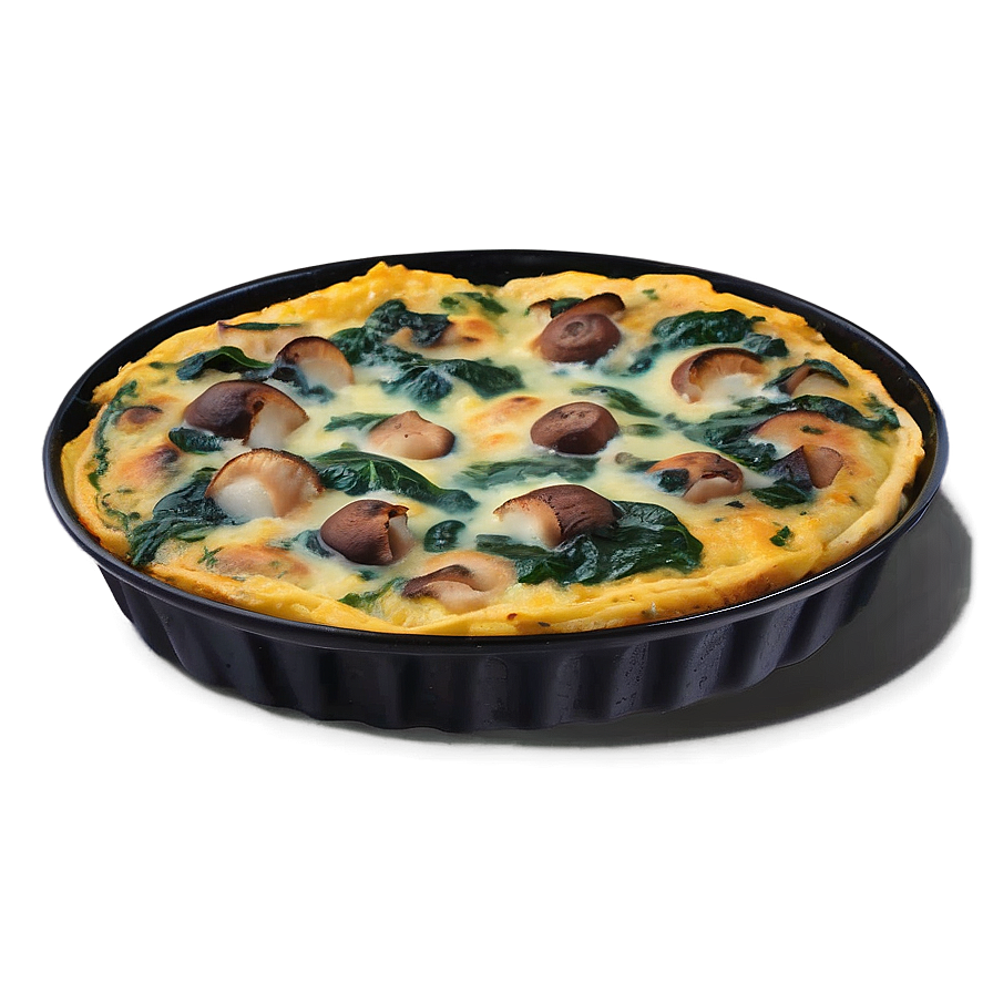 Mushroom Spinach Frittata Png Tgy