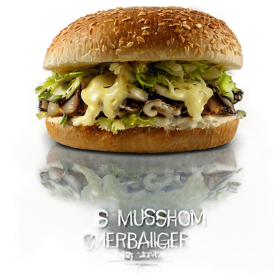 Mushroom Swiss Cheeseburger Png 05242024