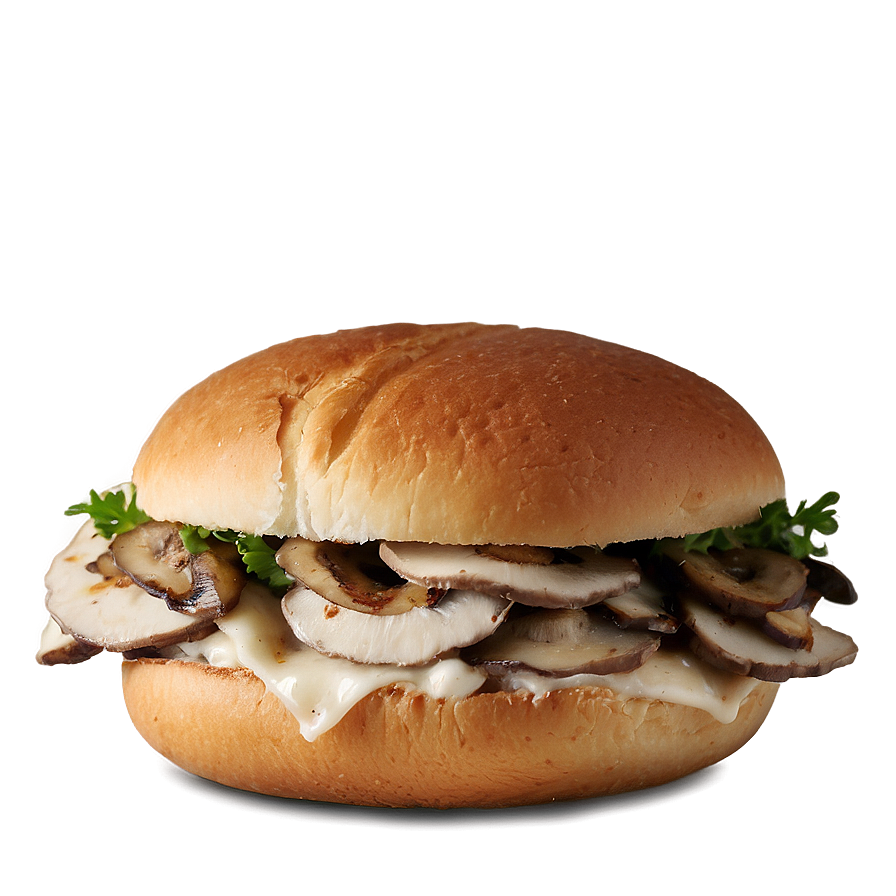 Mushroom Swiss Chicken Sandwich Png Rdu