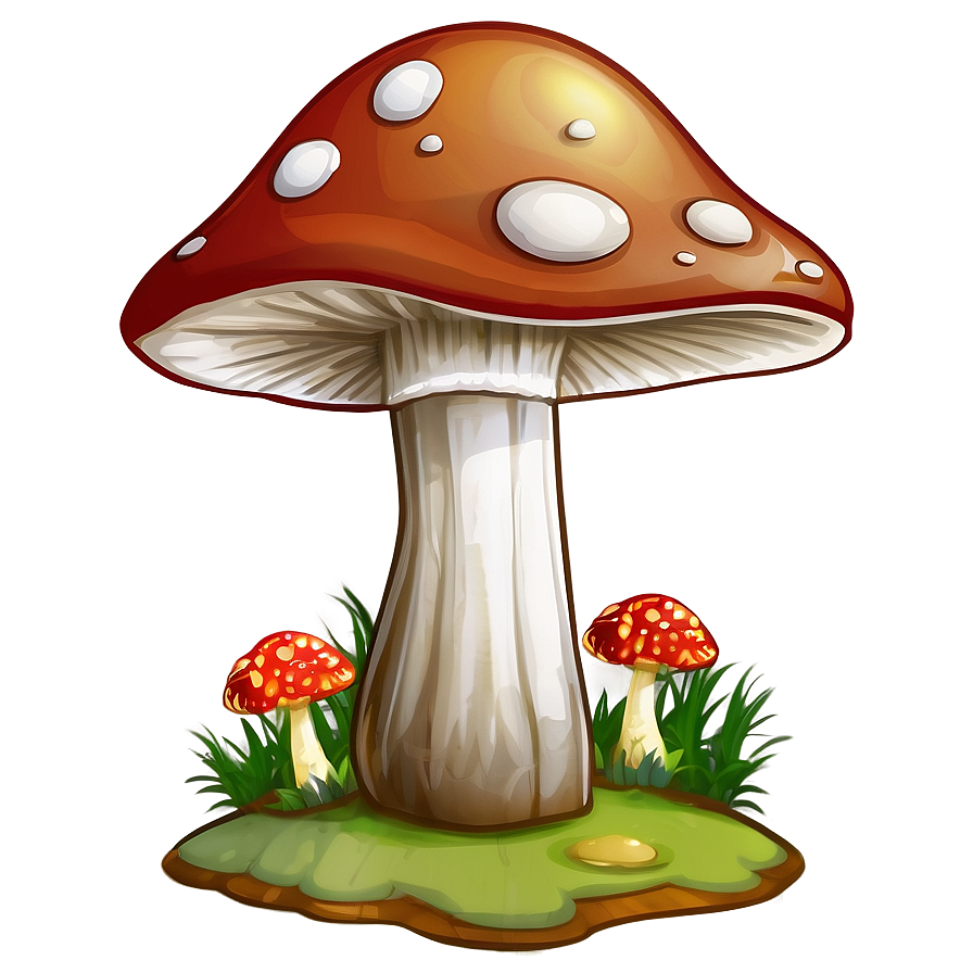 Mushroom World Cartoon Png Vri