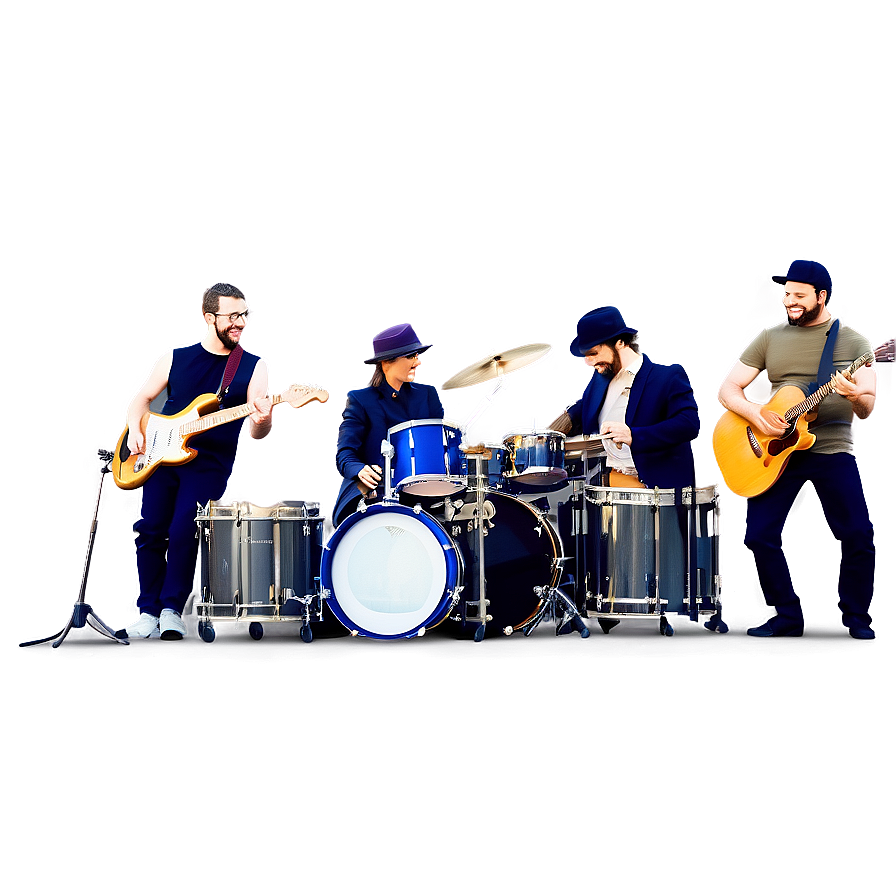 Music Band On Stage Clipart Png 22