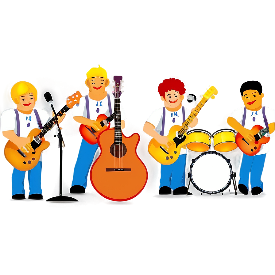 Music Band On Stage Clipart Png Tmm