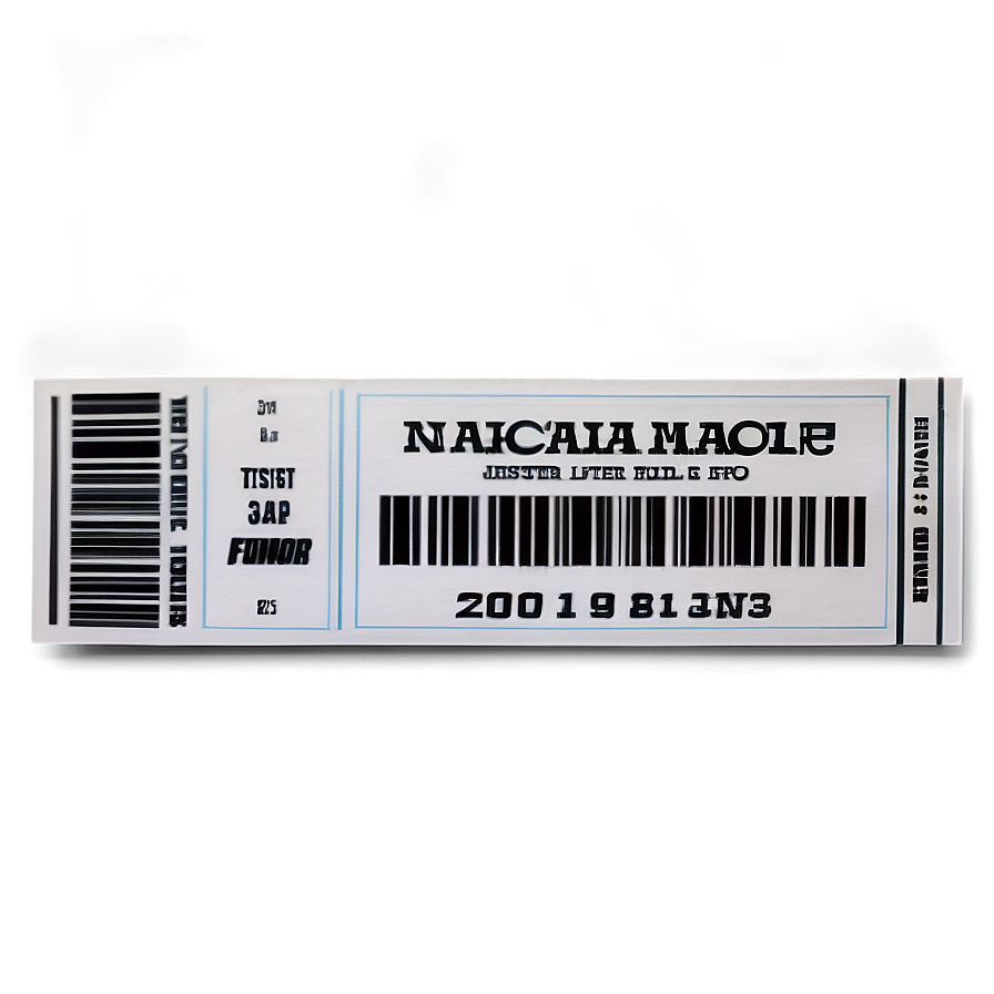 Music Festival Raffle Ticket Png 5