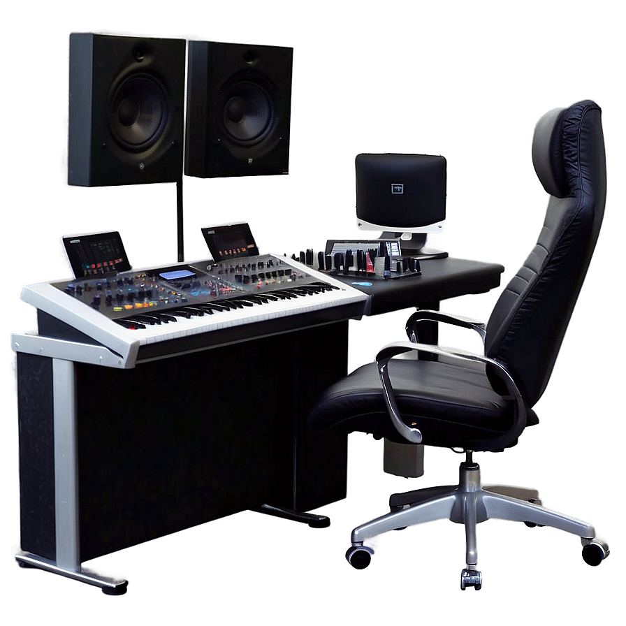 Music Producer Studio Desk Png 31