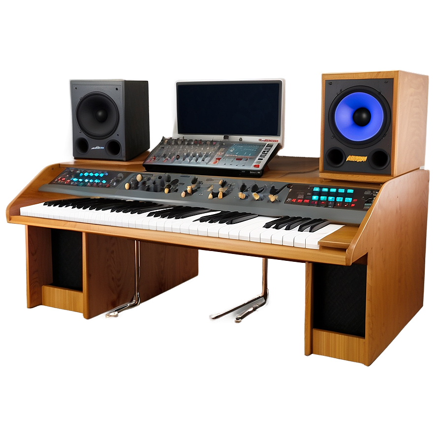 Music Producer Studio Desk Png 31