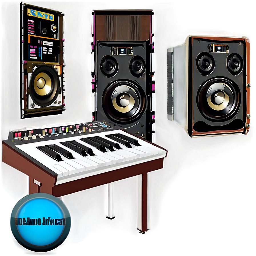 Music Producer Studio Desk Png 64