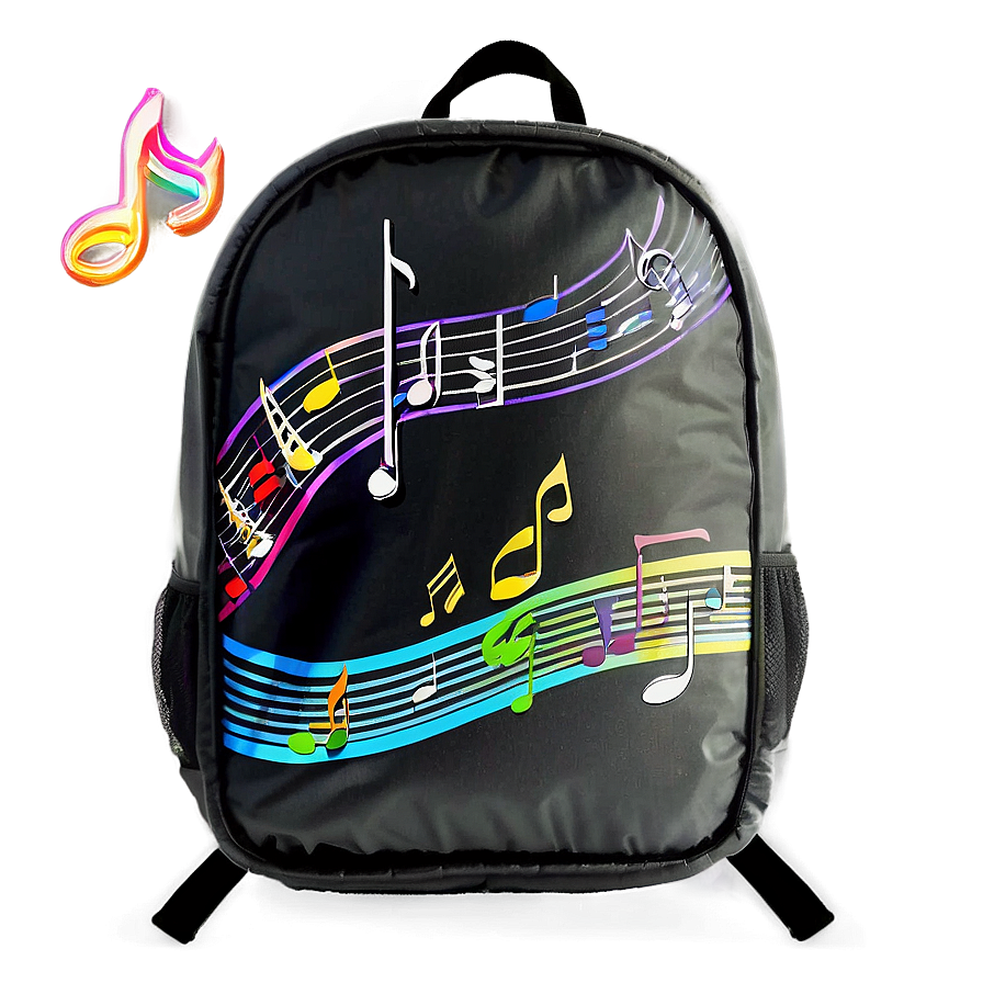 Music Theme Bookbag Png 74