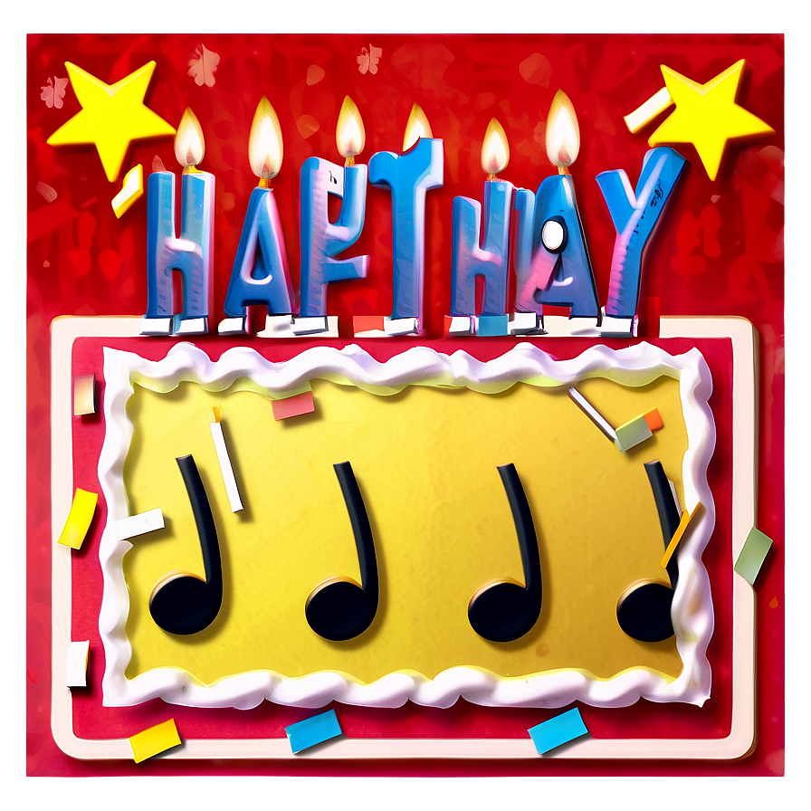 Musical Birthday Card Png Voi