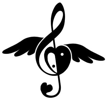 Musical Heart Love Symbol Black And White