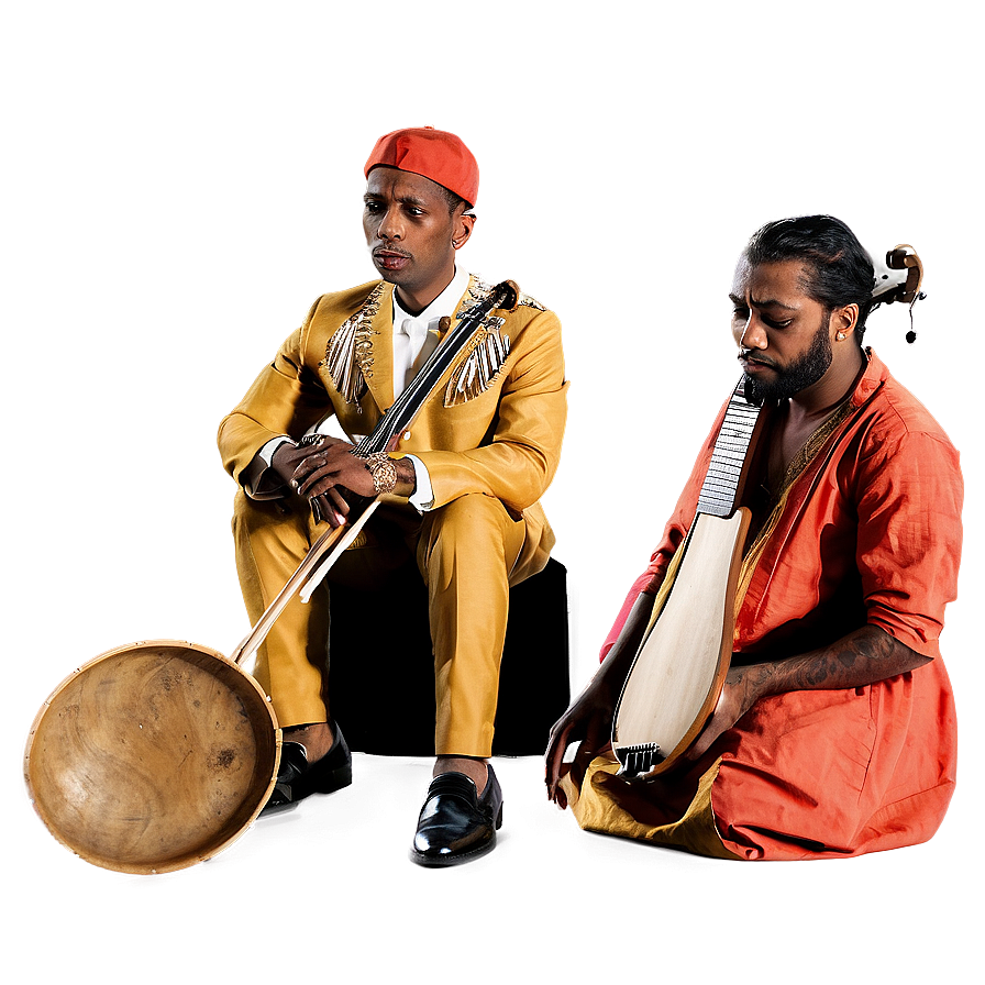 Musicians Sitting With Instruments Png Won