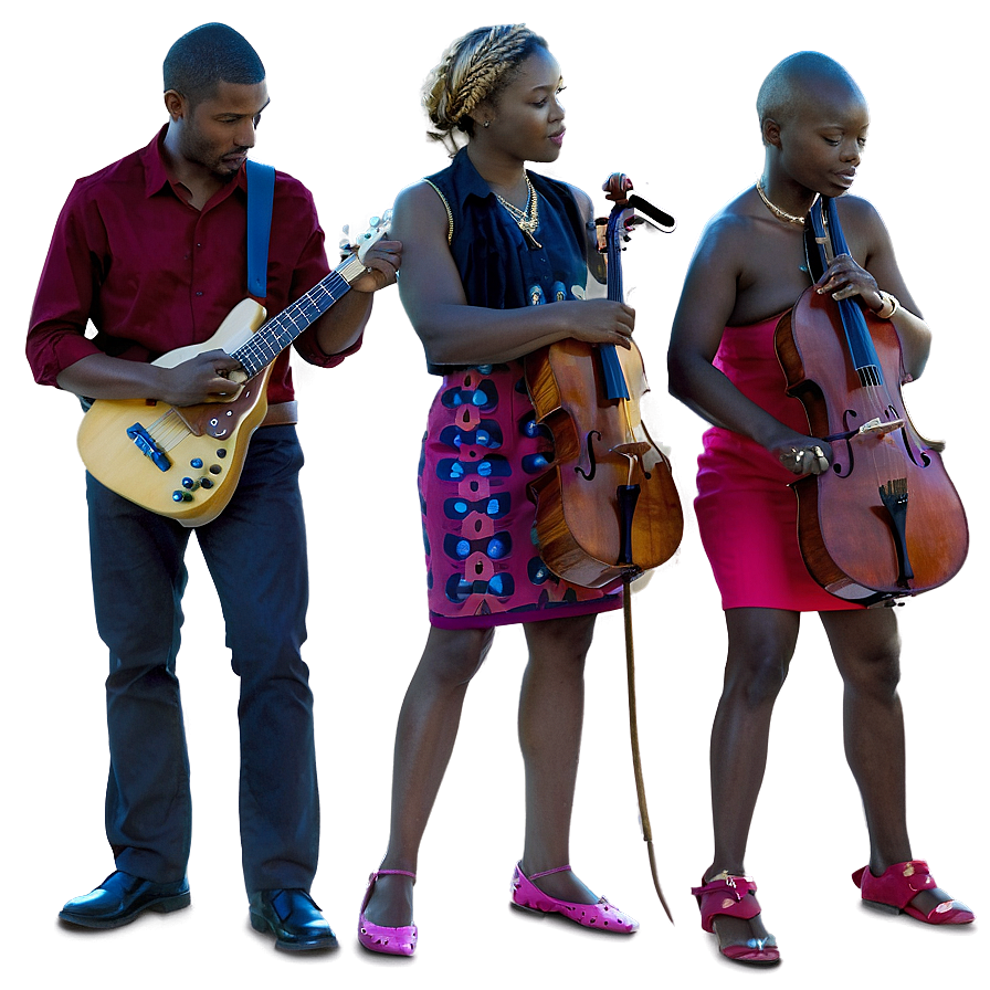 Musicians Standing Together Png Pac70