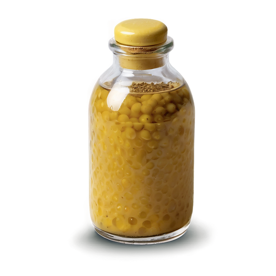 Mustard Vintage Bottle Png 05242024