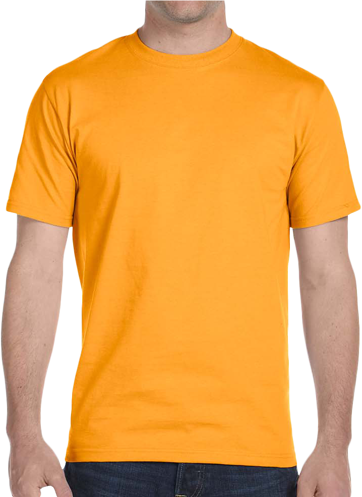 Mustard Yellow Tshirton Man