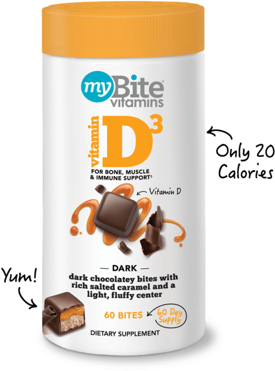 My Bite Vitamin D3 Chocolate Caramel Supplement