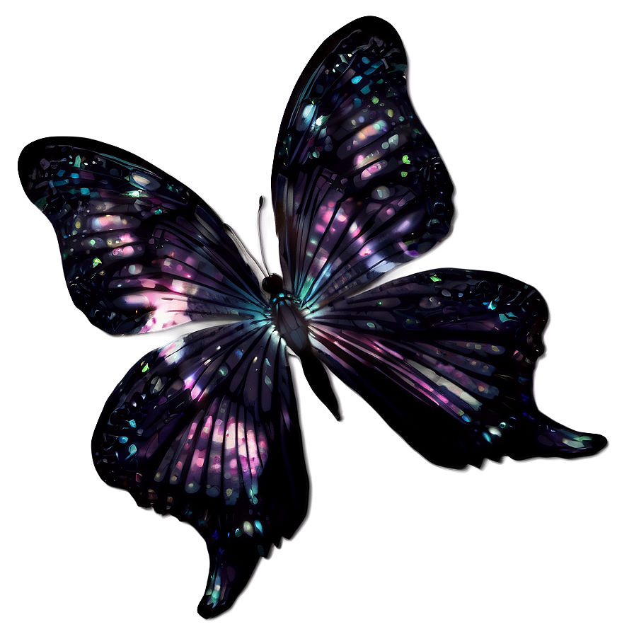 Mysterious Black Butterfly Png Rtg80