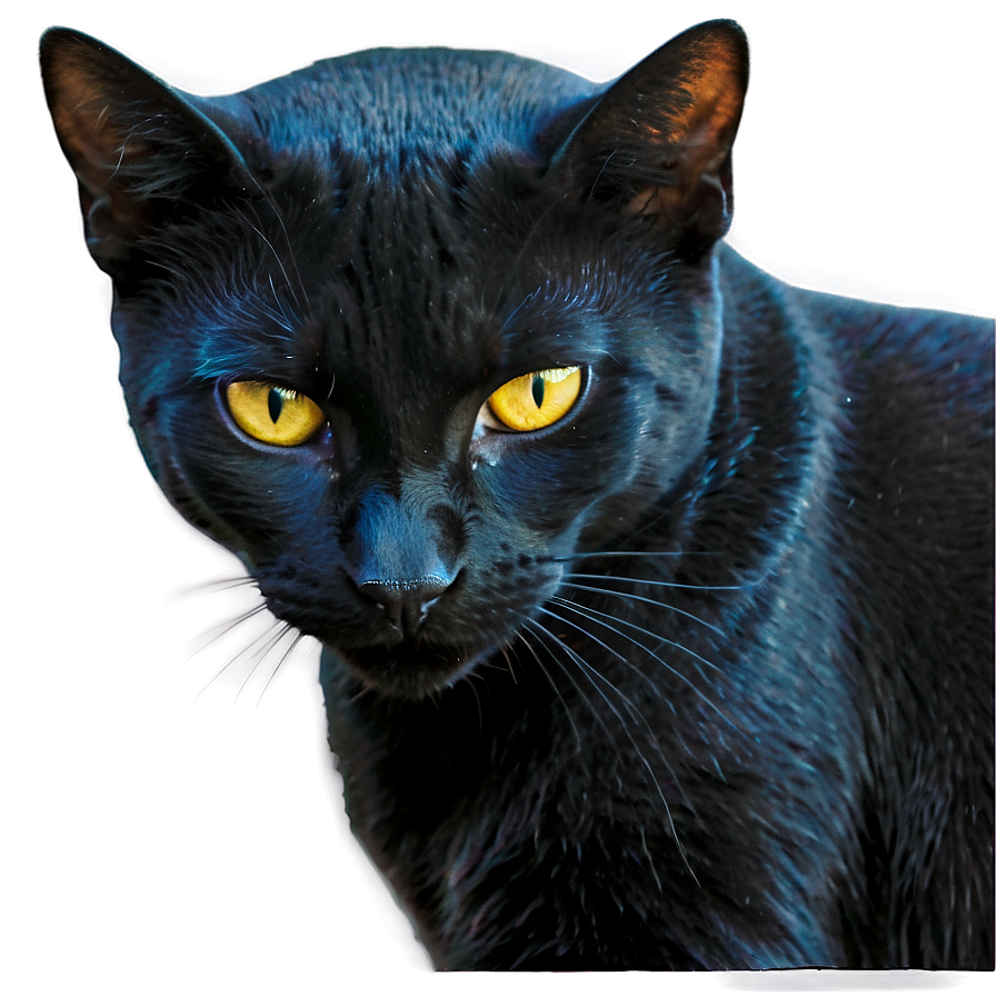 Mysterious Black Cat Png Glk98