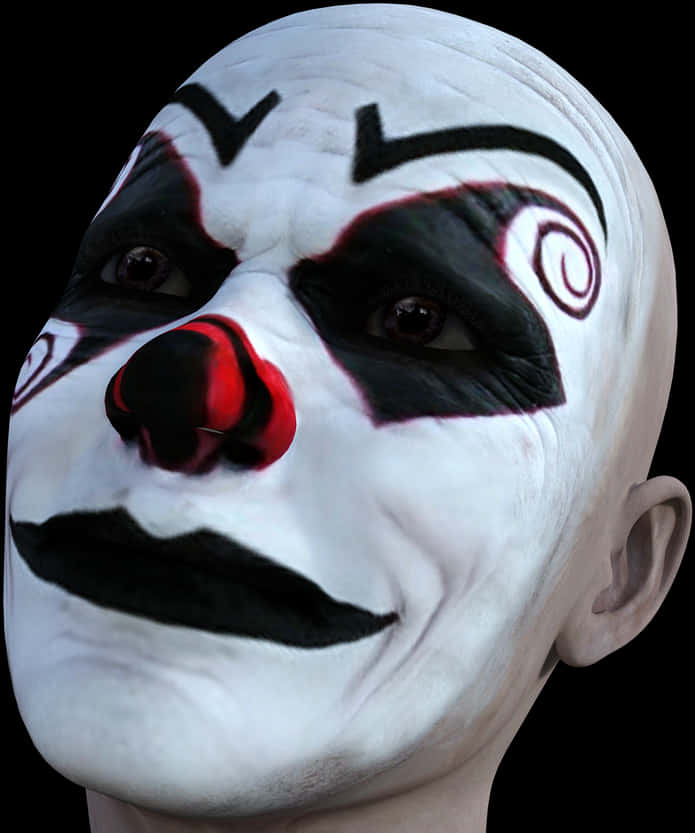 Mysterious_ Clown_ Face_ Paint