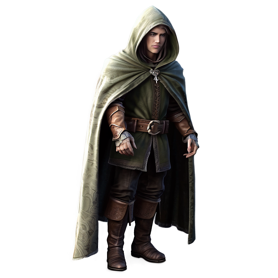 Mysterious Elf In Cloak Png Fme