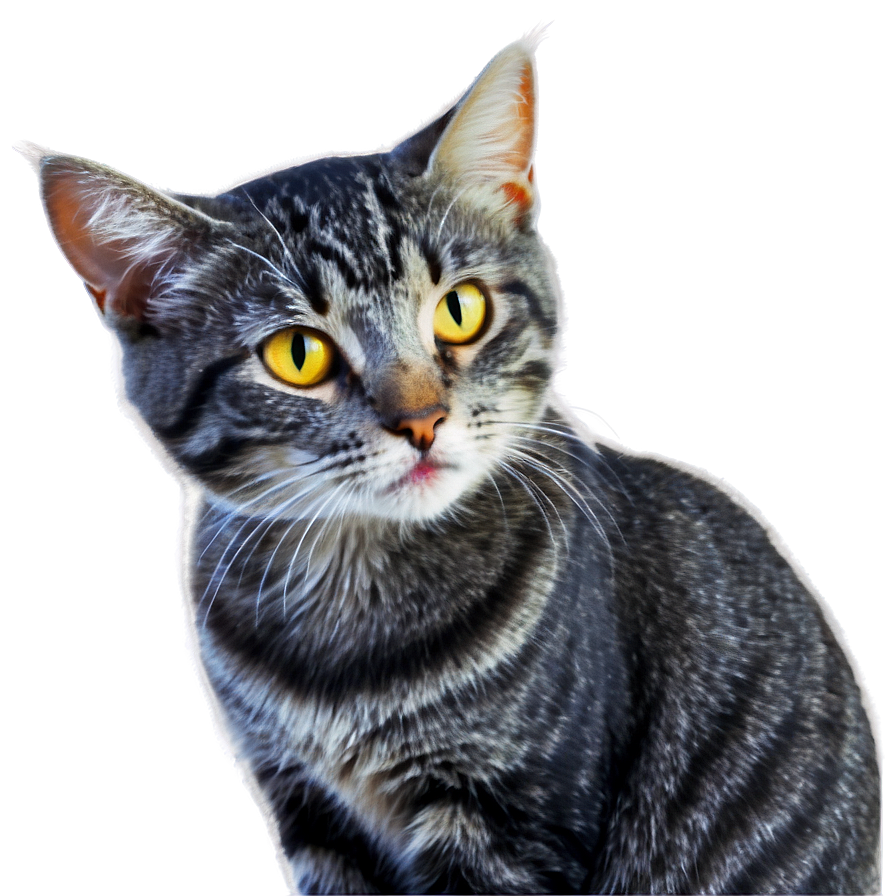 Mysterious Grey Cat Png Fuf29