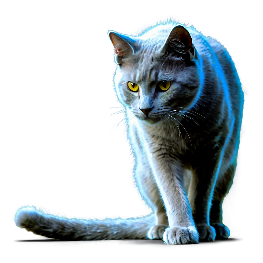 Mysterious Grey Cat Png Kpf