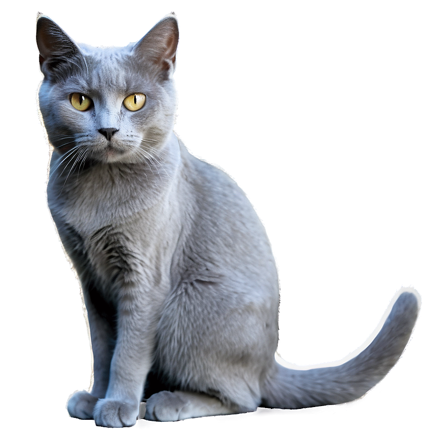 Mysterious Grey Cat Png Otf78