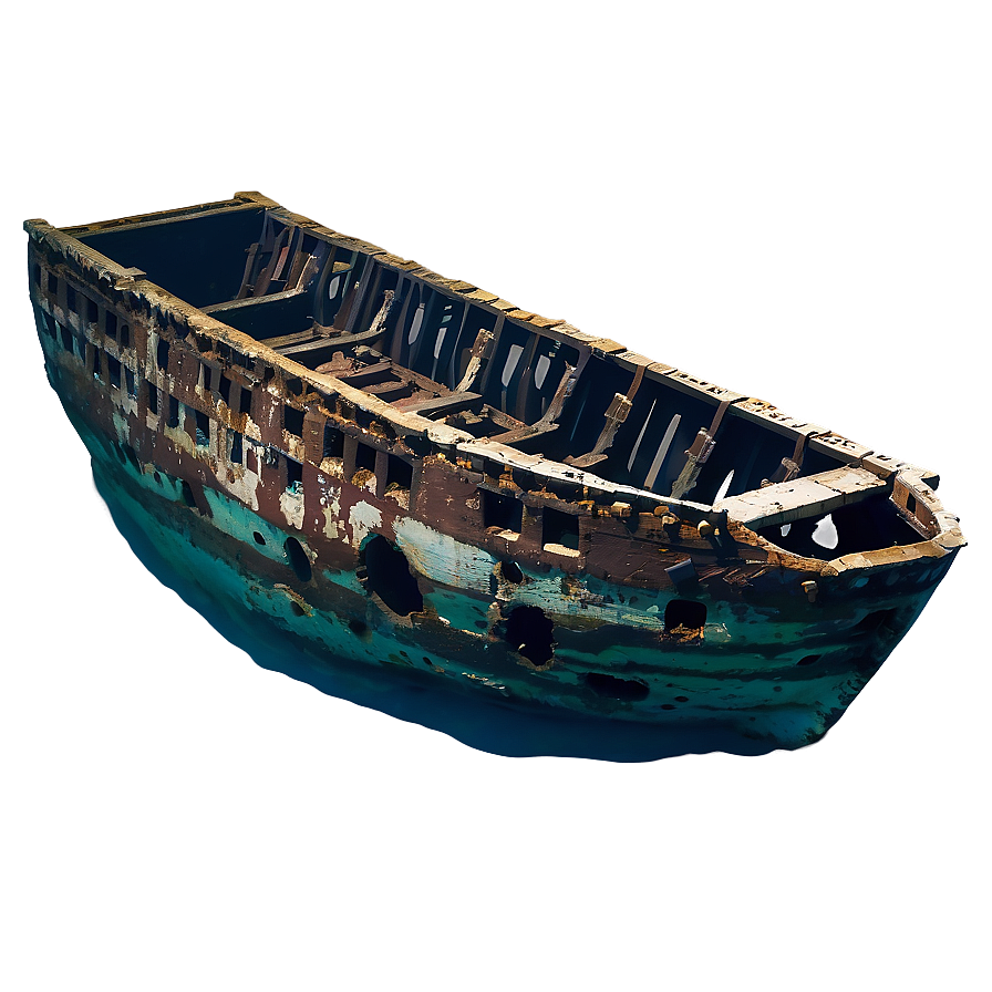 Mysterious Shipwreck Ocean Floor Png Gsg