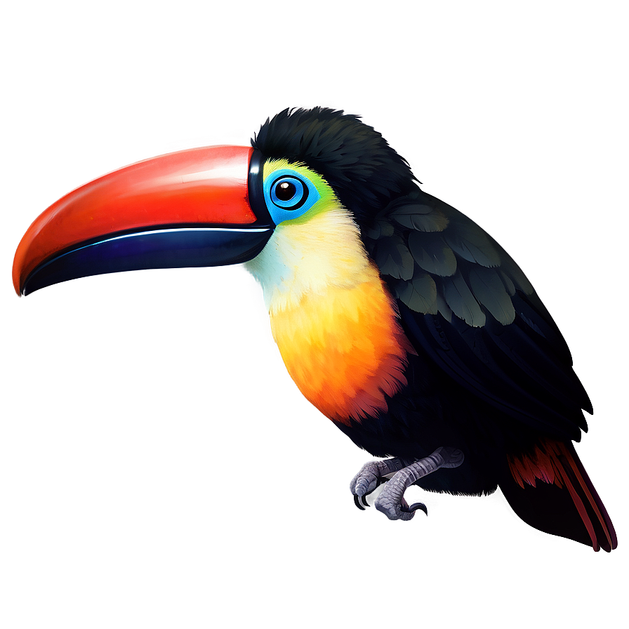 Mysterious Toucan In Shadows Png Huc14