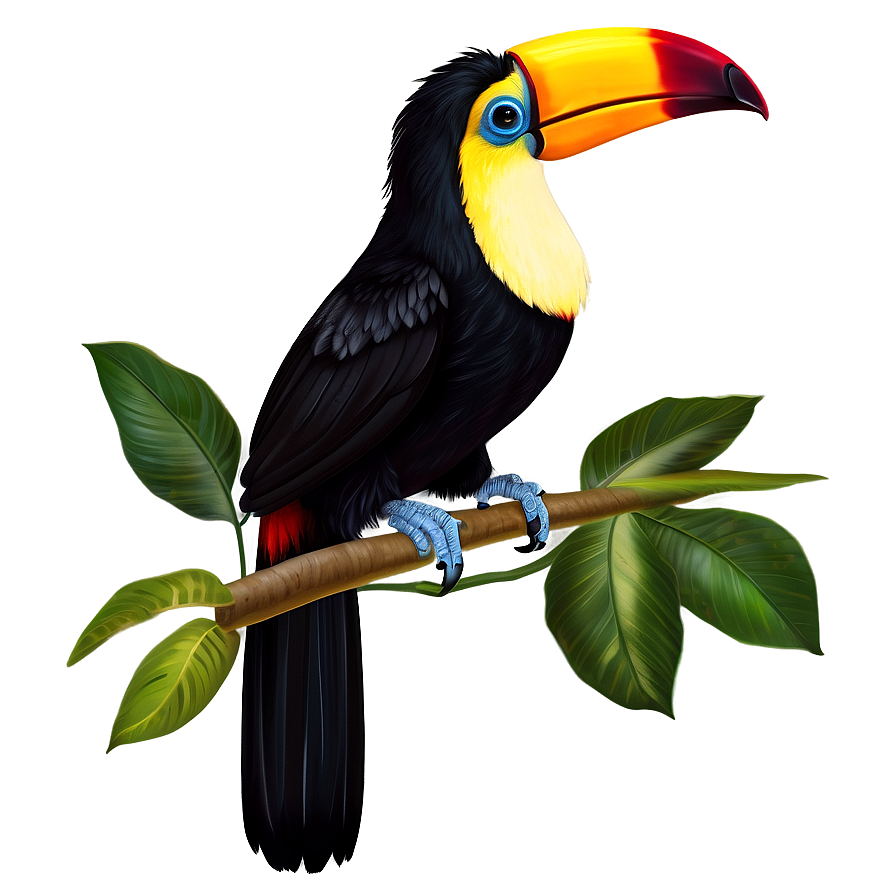 Mysterious Toucan In Shadows Png Qrd