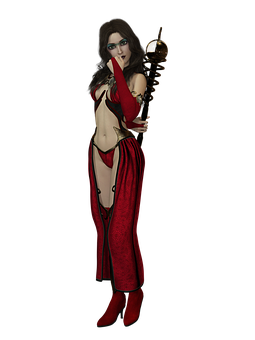 Mysterious_ Woman_in_ Red_with_ Golden_ Staff