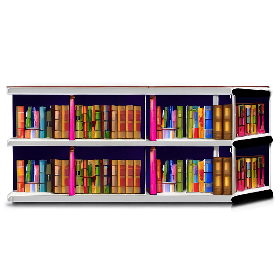 Mystery Books On Shelf Png Pbv24