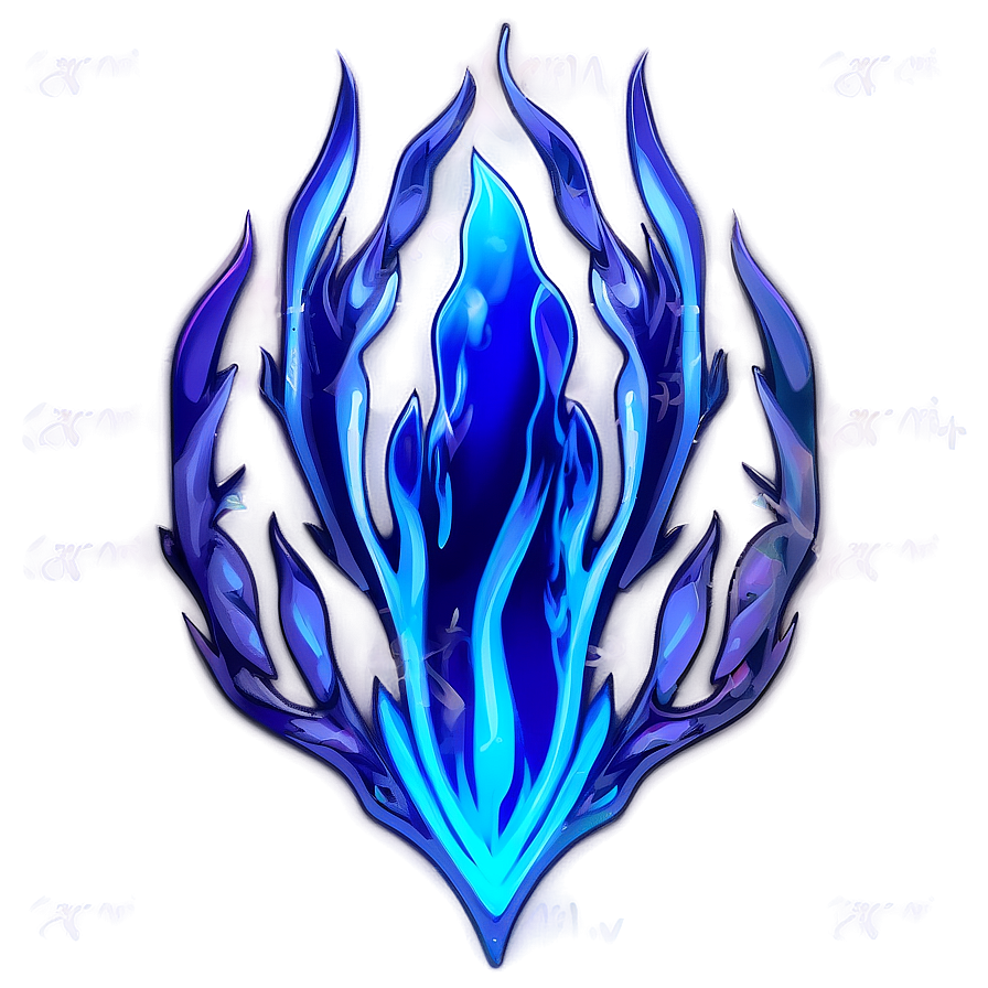 Mystic Blue Flame Graphic Png Tyw