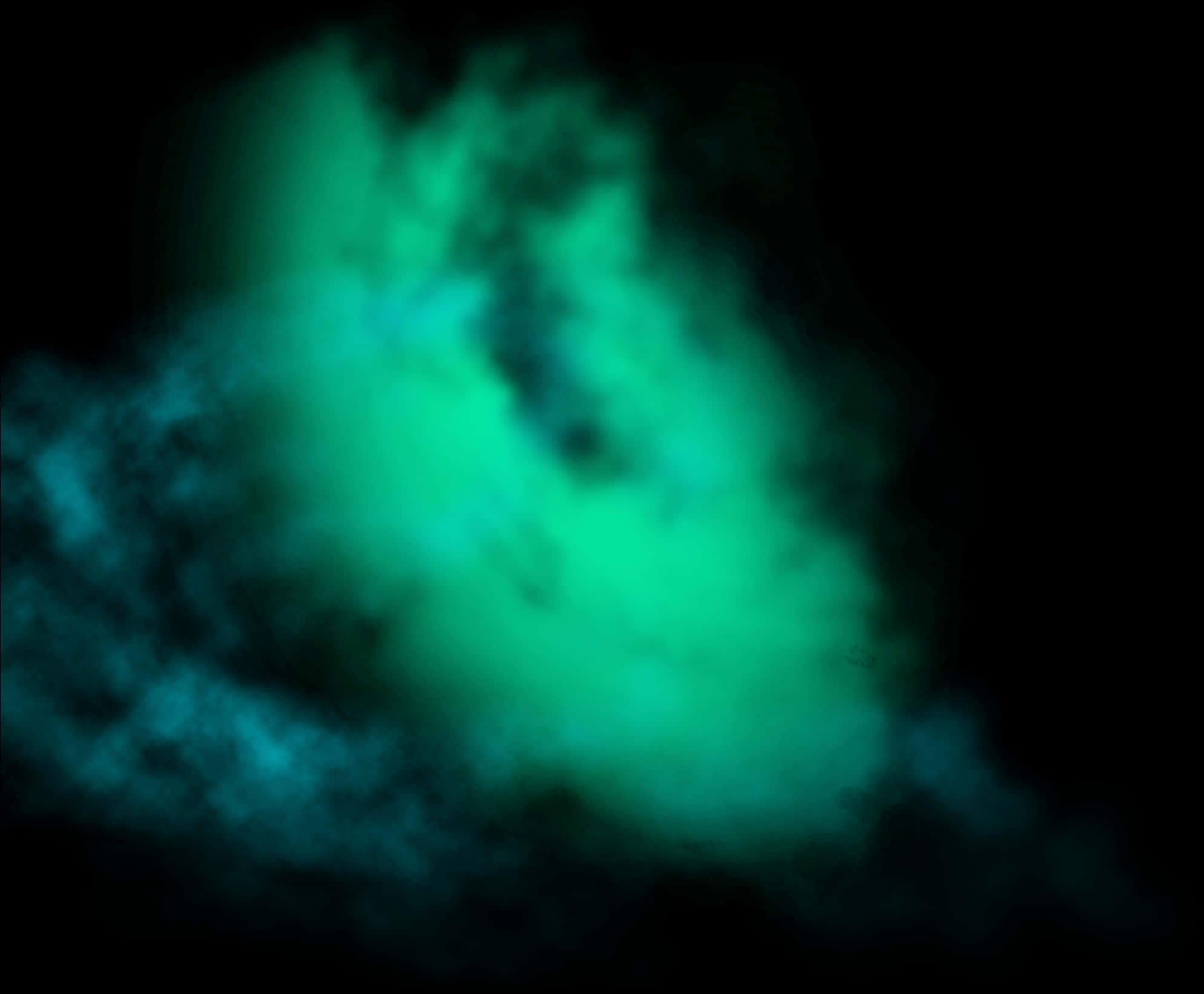 Mystic_ Green_ Fog_ Abstract