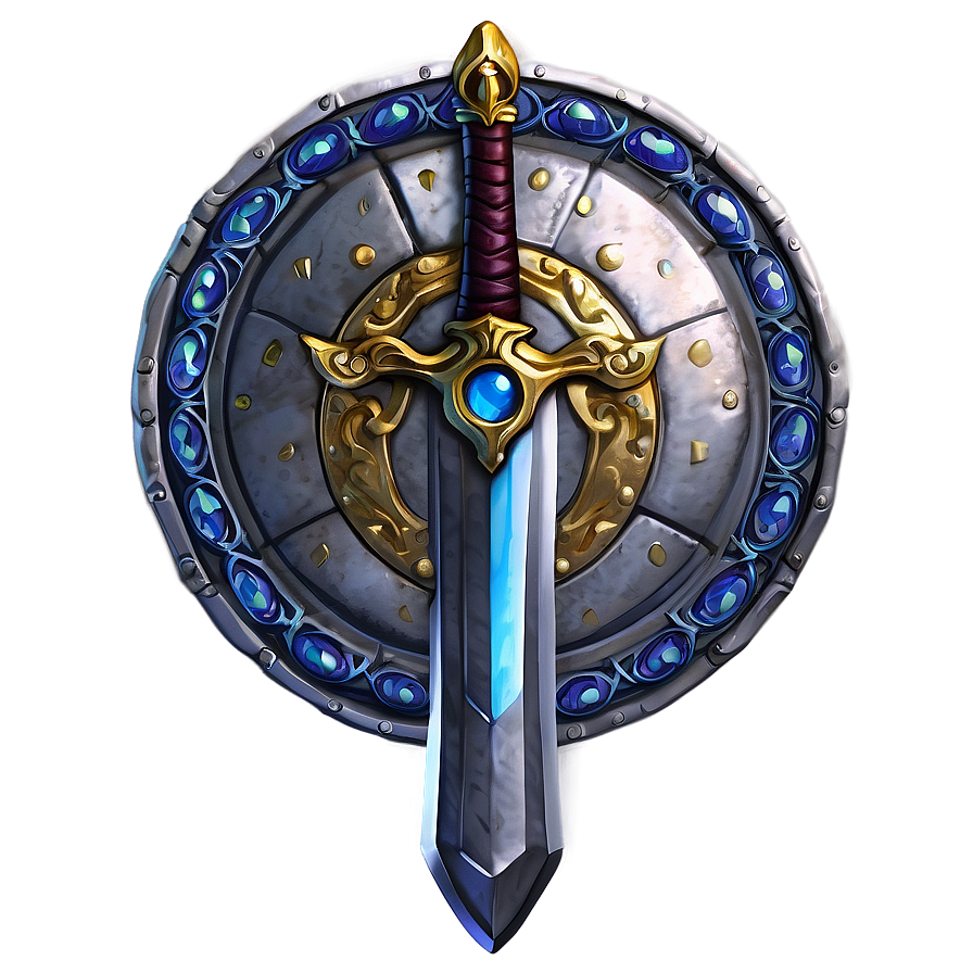 Mystic Sword And Shield Png 65