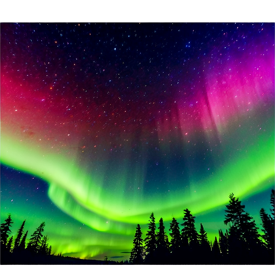 Mystical Aurora Borealis Sky Png 06242024