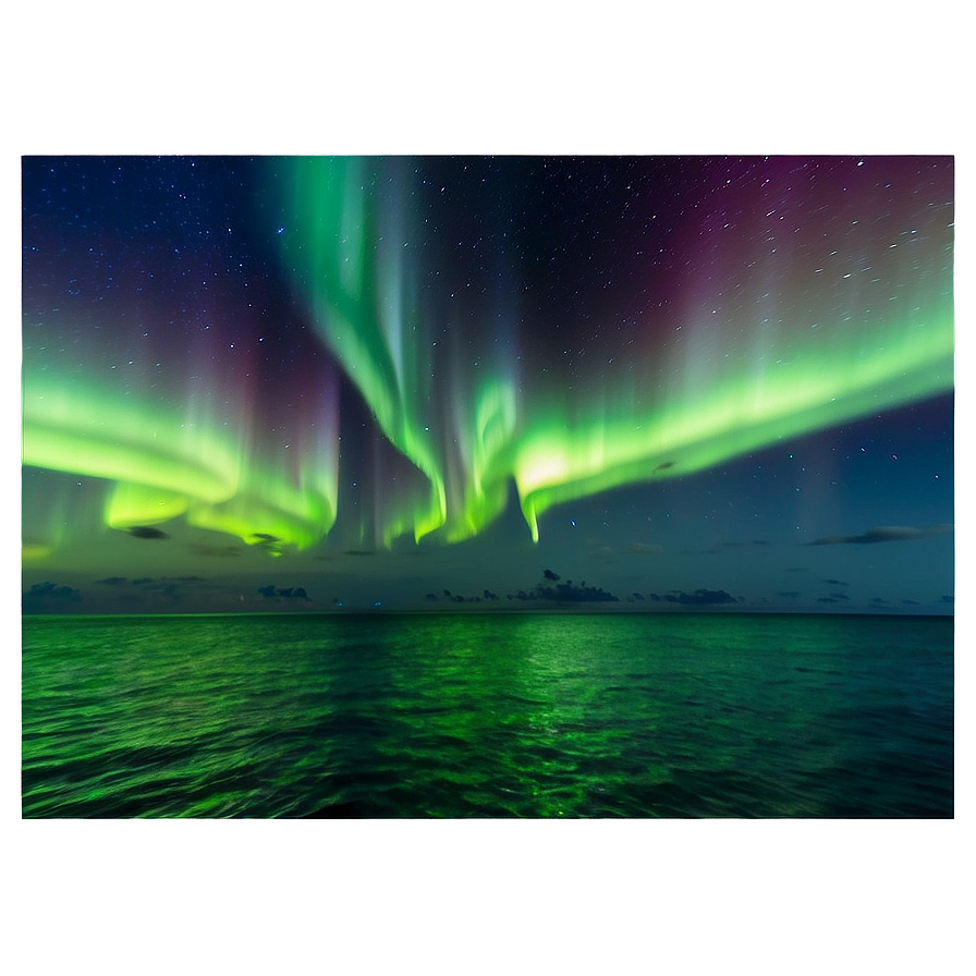 Mystical Aurora Over Ocean Png 15