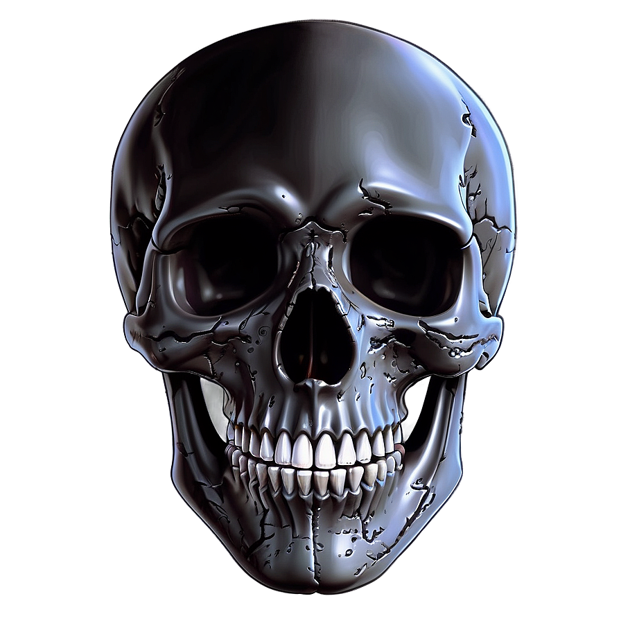 Mystical Black Skull Drawing Png 60