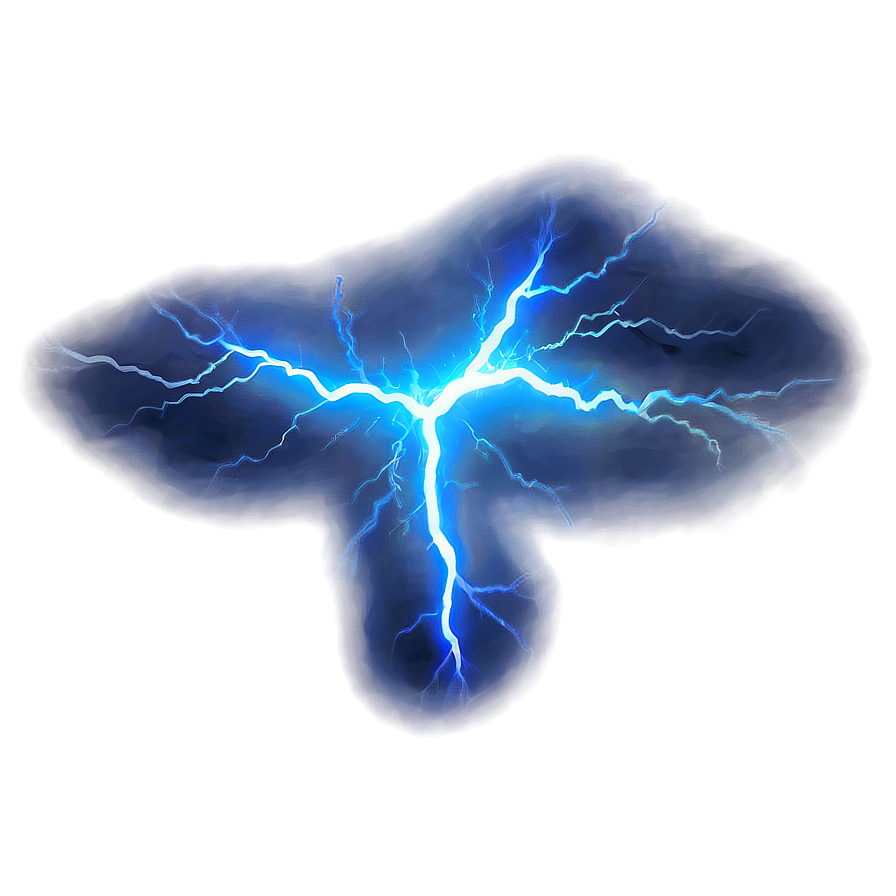 Mystical Blue Lightning Png 24